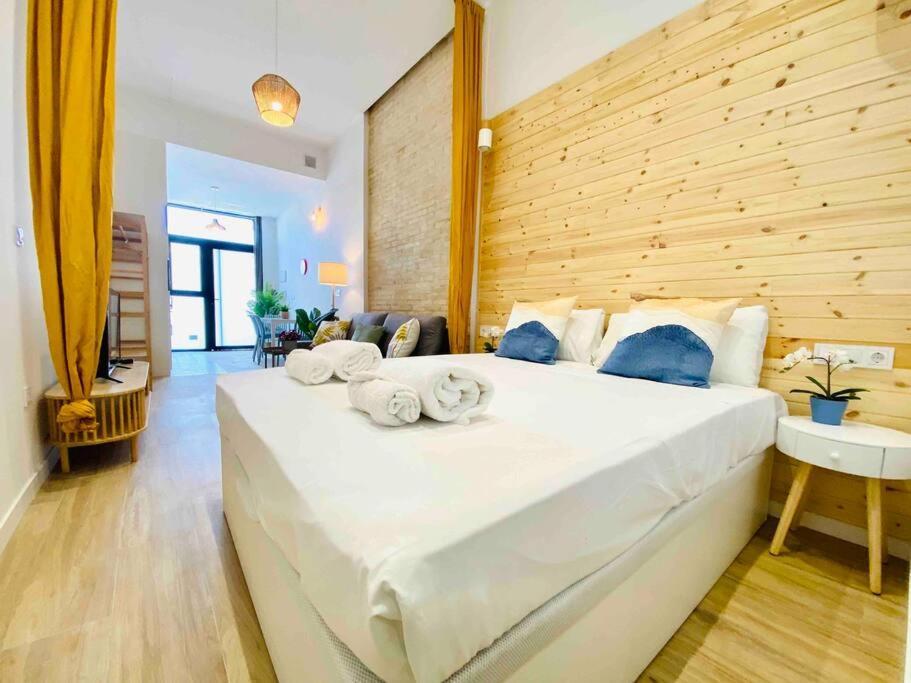 Beautiful Flat Next The Beach Valencia Bagian luar foto