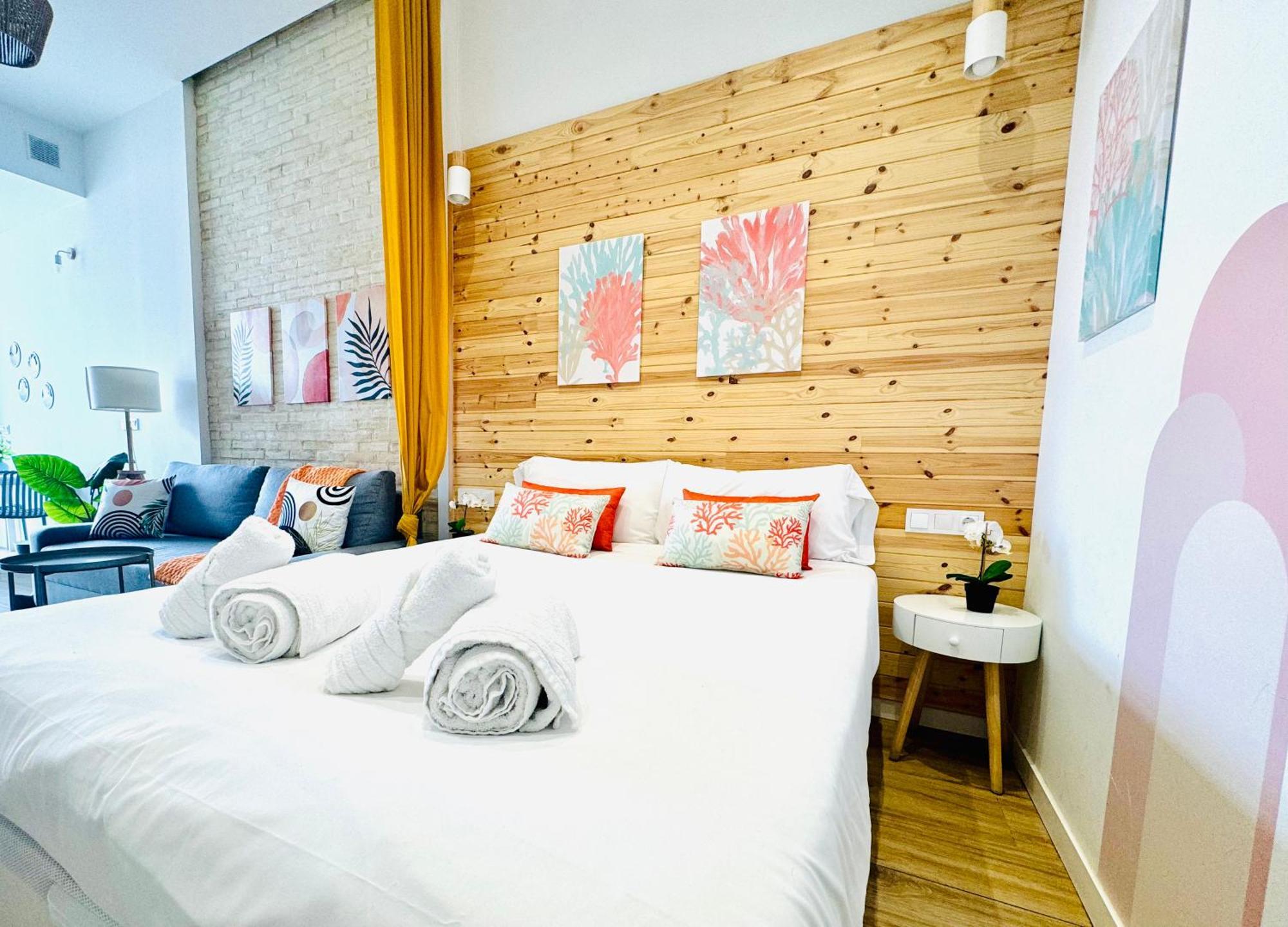 Beautiful Flat Next The Beach Valencia Bagian luar foto