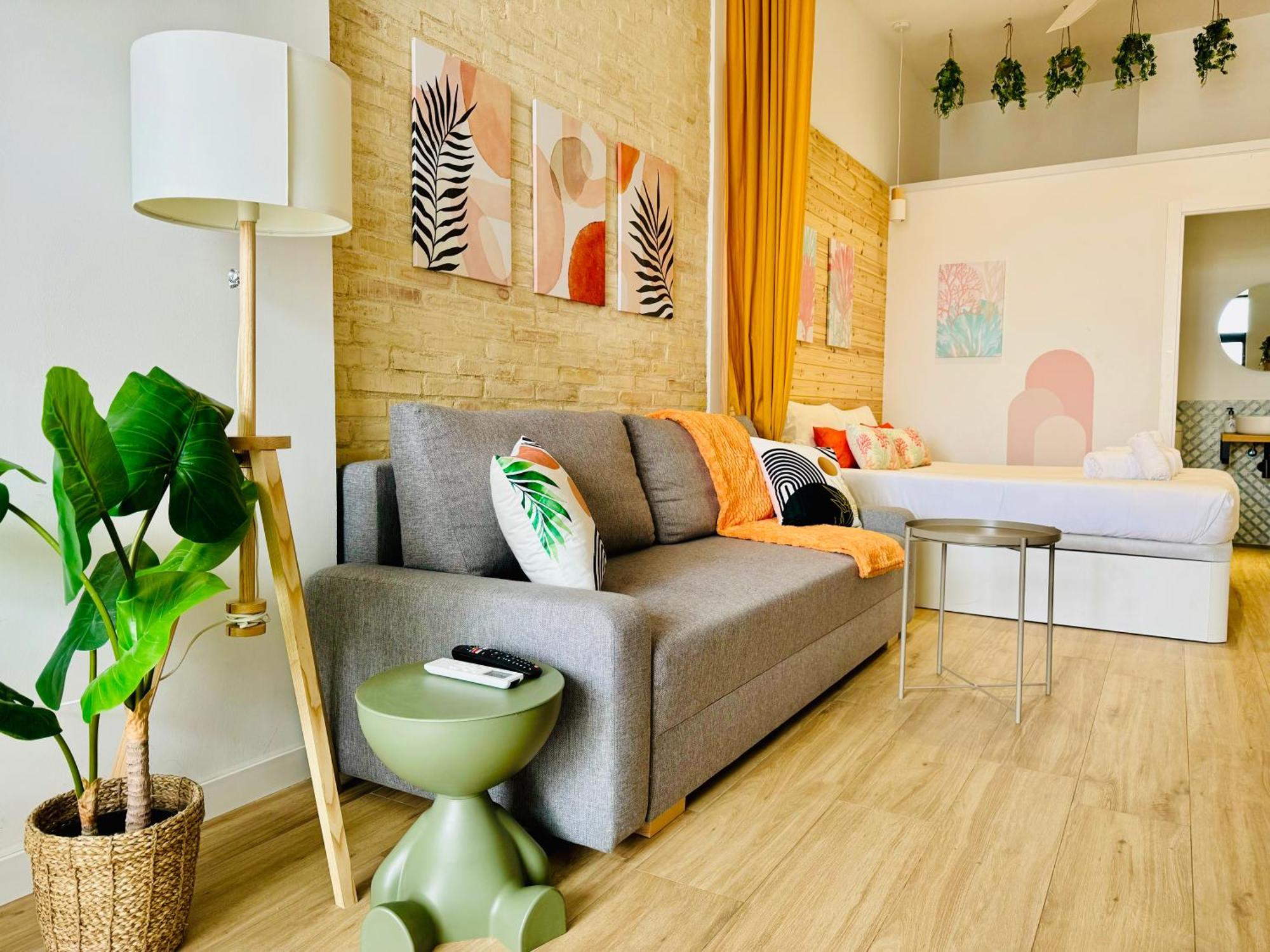 Beautiful Flat Next The Beach Valencia Bagian luar foto